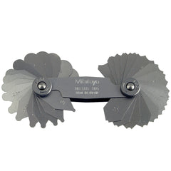 Hệ Metric / 186-105　34 Lá　Chính xác ±0.04 mm　Dãy đo 1 - 7 mm　180° arc