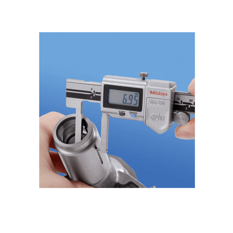 Thước kẹp điện tử Mitutoyo Series 573, ABSOLUTE Digimatic Neck Caliper, hàm kẹp cổ chai Point Jaw, mũi nhọn