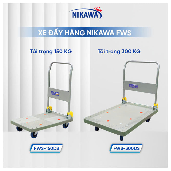 Xe đẩy hàng Nikawa tải trọng 150kg - 300kg