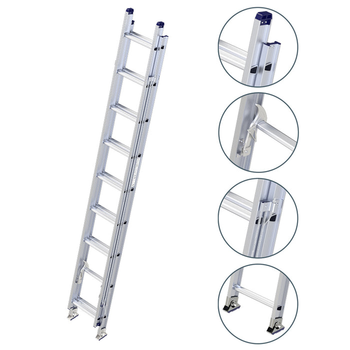 Thang nhôm trượt 2 đoạn Nikawa