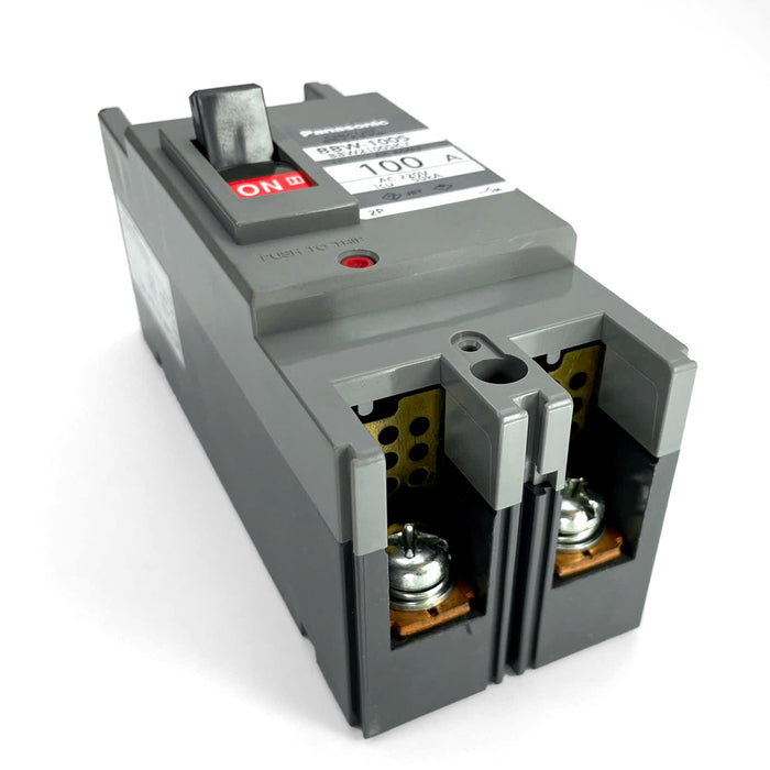 Cầu dao tự động dạng khối MCCB Panasonic, tải danh định từ 10A ~ 100A, dòng cắt 2.5kA - 50kA. Tiêu chuẩn JIS