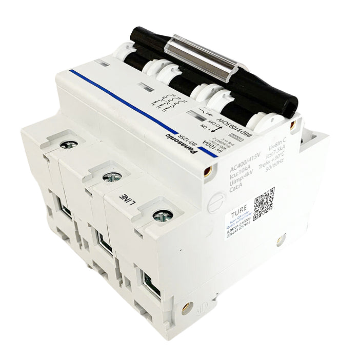 Cầu dao tự động MCB Panasonic, tải danh định từ 6A ~ 100A, dòng cắt từ 6kA ~ 10kA