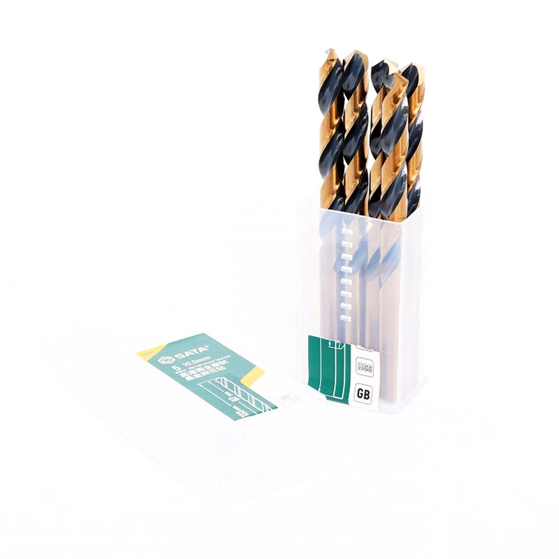 Hộp 5 mũi khoan kim loại HSS SATA đường kính từ 9mm - 13mm