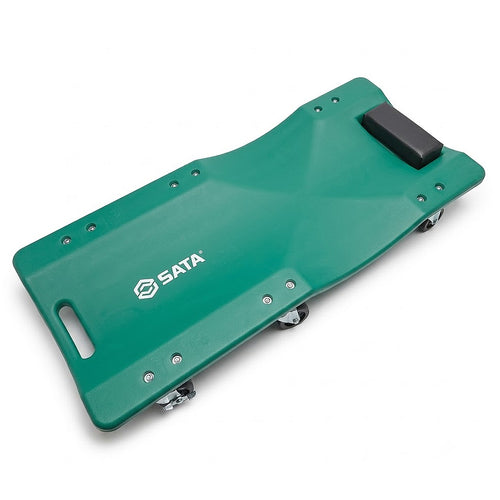 Bàn trượt nằm sửa chữa ô tô SATA 95998/95999 xanh lá, bánh xe di chuyển, tựa đầu thoải mái, chịu tải cao