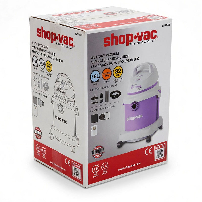 Máy hút và thổi bụi Shop-Vac 58912205 công suất 1400W, dung tích 16L ( Hút khô & ướt )