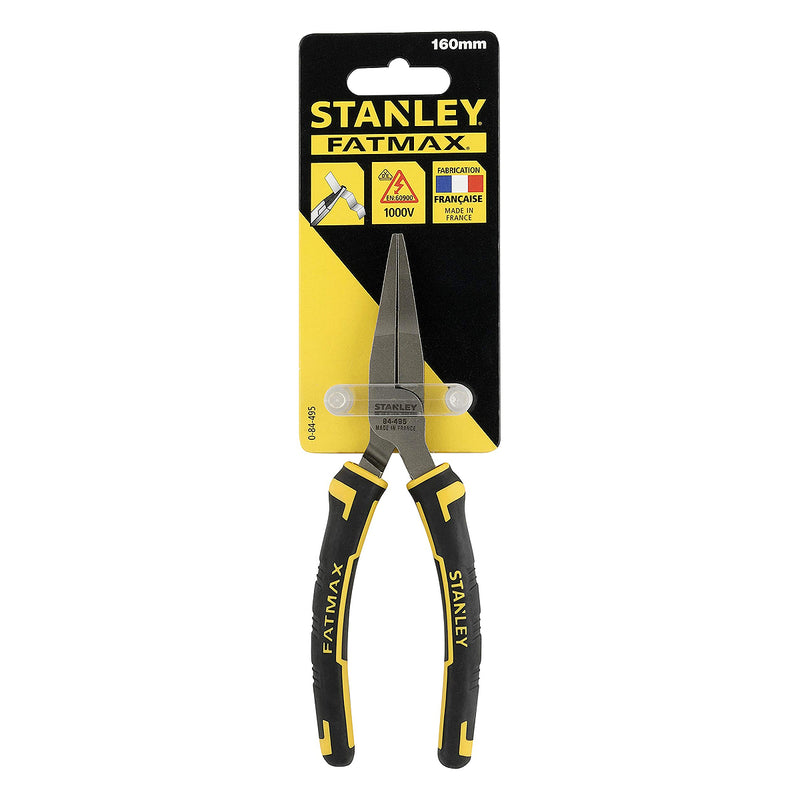 Kìm kẹp mũi nhọn, hàm phẳng FATMAX Stanley 0-84-495 chiều dài 160mm