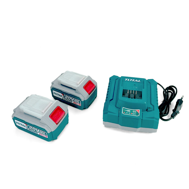 Bộ 2 Pin Lithium-Ion 20V và 1 sạc Total TFBCPK1424
