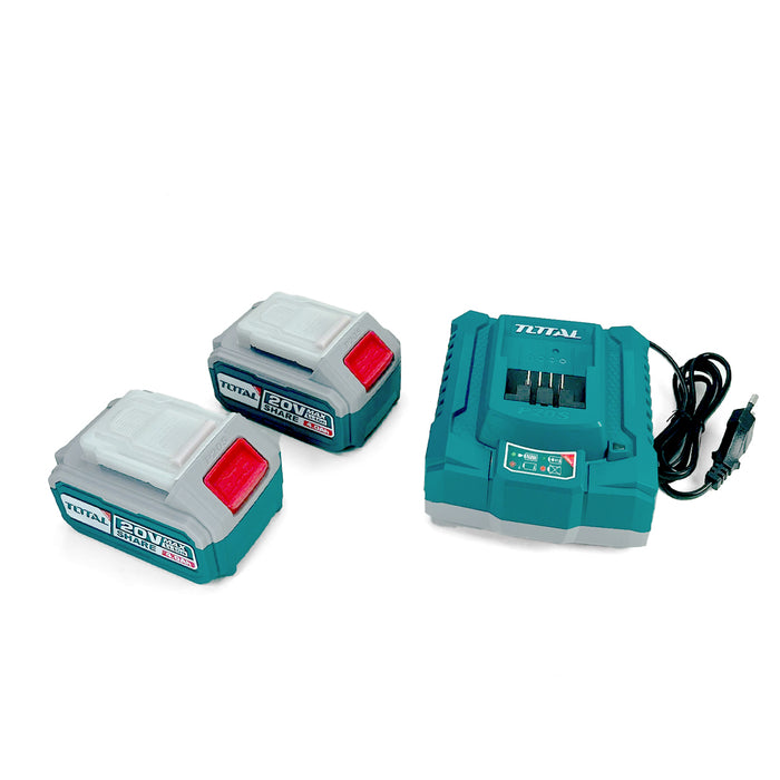 Bộ 2 Pin Lithium-Ion 20V và 1 sạc Total TFBCPK1424