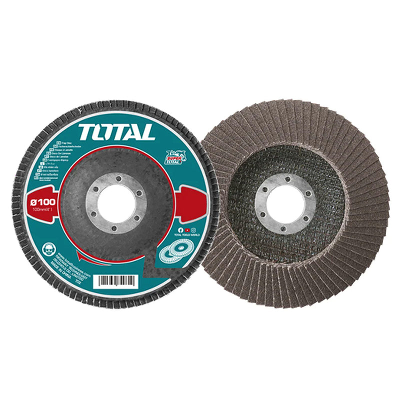 Đĩa nhám xếp Total TAC6310040 đường kính 100mm, cỡ hạt P40, trục cốt 16mm