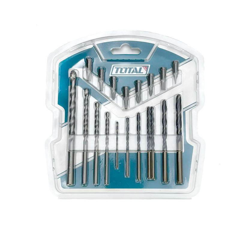 Bộ 19 Mũi khoan kim loại bê tông và Mũi bắt vít TOTAL TACSDB1901