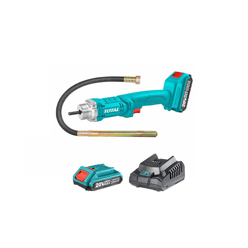 Máy đầm bê tông dùng Pin 20V Total đường kính dây đầm 35mm x 120mm