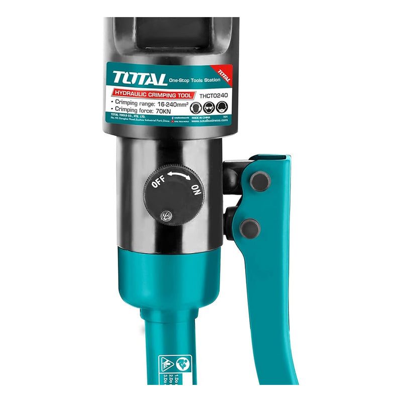 Kìm ép cos thủy lực 70KN TOTAL THCT0240 phạm vi uốn từ 16mm² - 240mm²