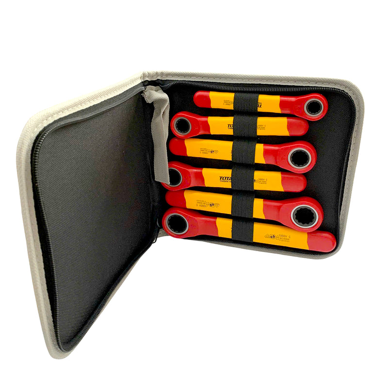 Bộ 6 cờ lê xoay chiều cách điện TOTAL THKISPA0603