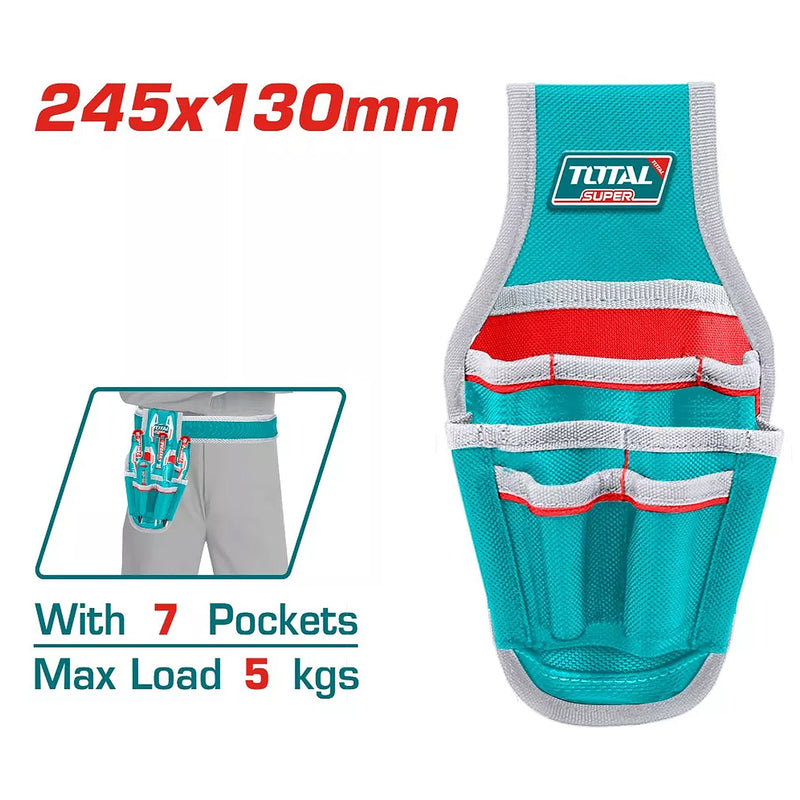 Túi đựng dụng cụ 7 ngăn loại đeo hông Total THT16P40125, tải trọng 5kg