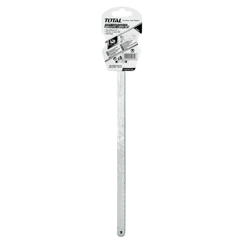 Bộ 5 lưỡi cưa hợp kim 18 răng gắn khung cưa sắt dài 300mm TOTAL THTKT57185