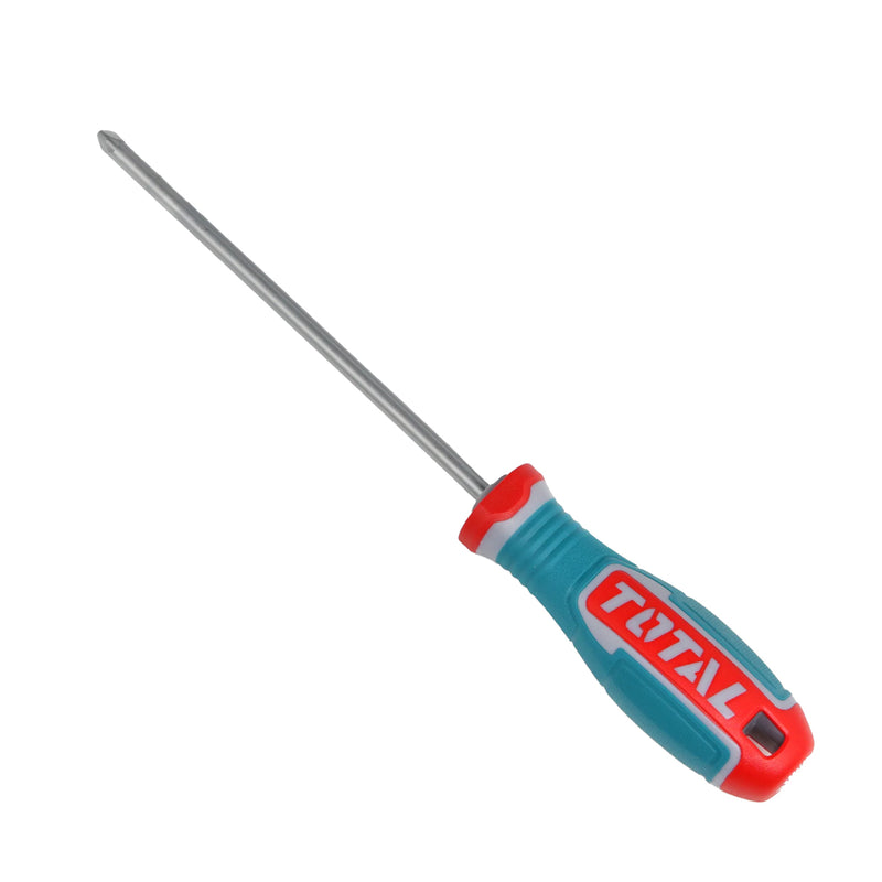 Tua vít Pozi PZ2x150mm Total TSDPZ2150 có từ tính, chất liệu thép S2