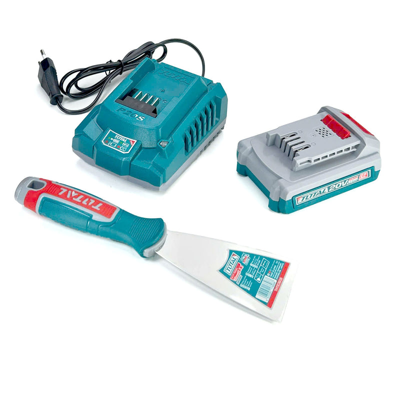 Máy rung ốp lát gạch TOTAL TTVLI20018 dùng Pin 20V, đường kính cốc hút 130mm