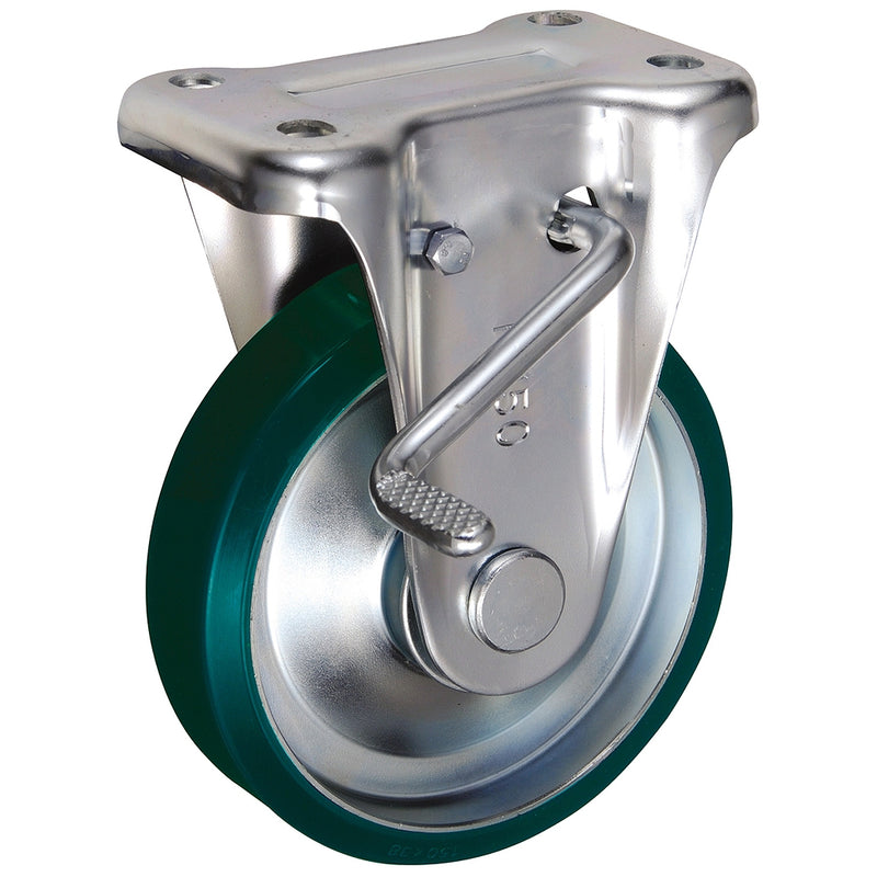 Bánh xe đẩy Ukai KBZ-Type cố định, có khóa bánh, đường kính từ 75mm - 200mm