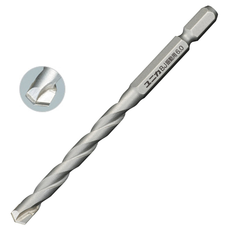 Mũi khoan bê tông UNIKA BJ-Type, đuôi lục giác 6.35mm, số từ 3.0mm - 6.5mm (Mã BJ)