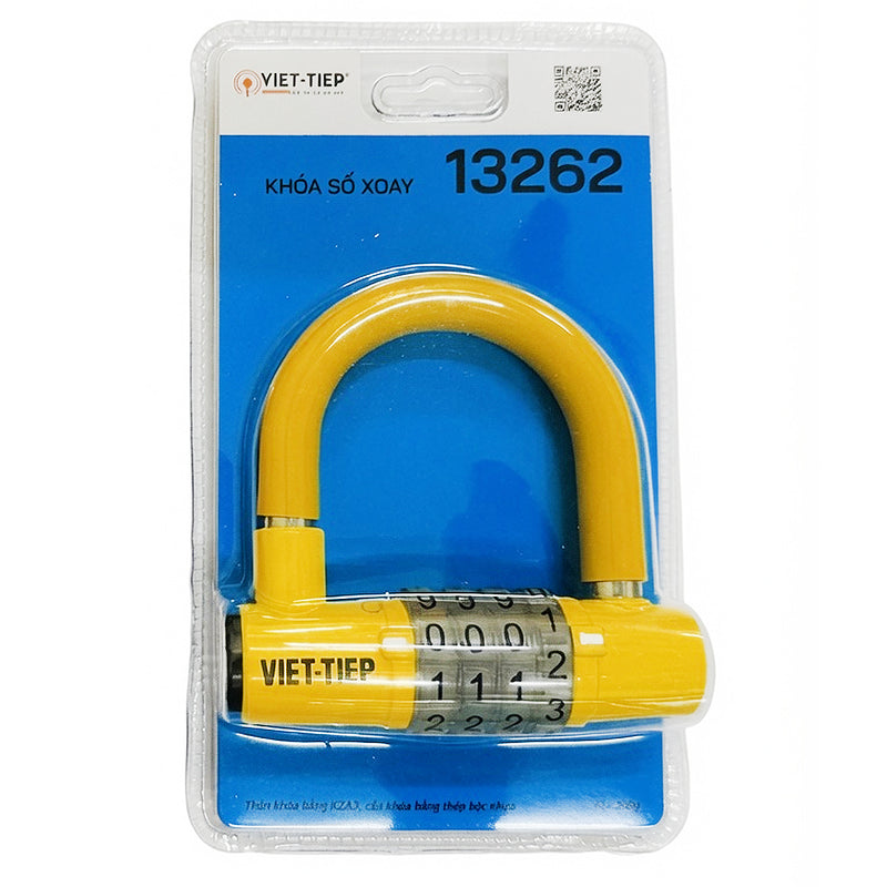Ổ khóa chữ U 4 cọc số xoay Việt Tiệp