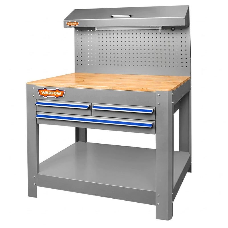 Tủ đựng dụng cụ 3 ngăn kéo, tích hợp bàn thao tác Wadfow WCS5A05 kích thước 1145mm x 1585mm