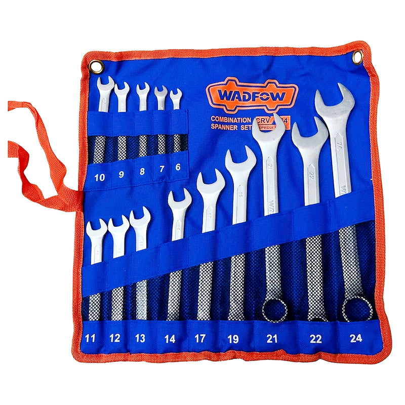 Bộ cờ lê vòng miệng 14 chi tiết Wadfow WSP1M24 kích thước từ 6mm - 24mm