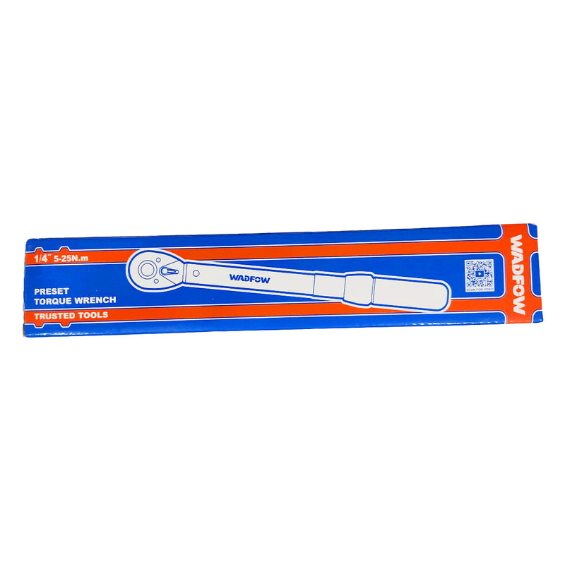 Cần siết lực Wadfow WWQ1D14 cốt 1/4 inch, dải lực từ 5Nm - 25Nm