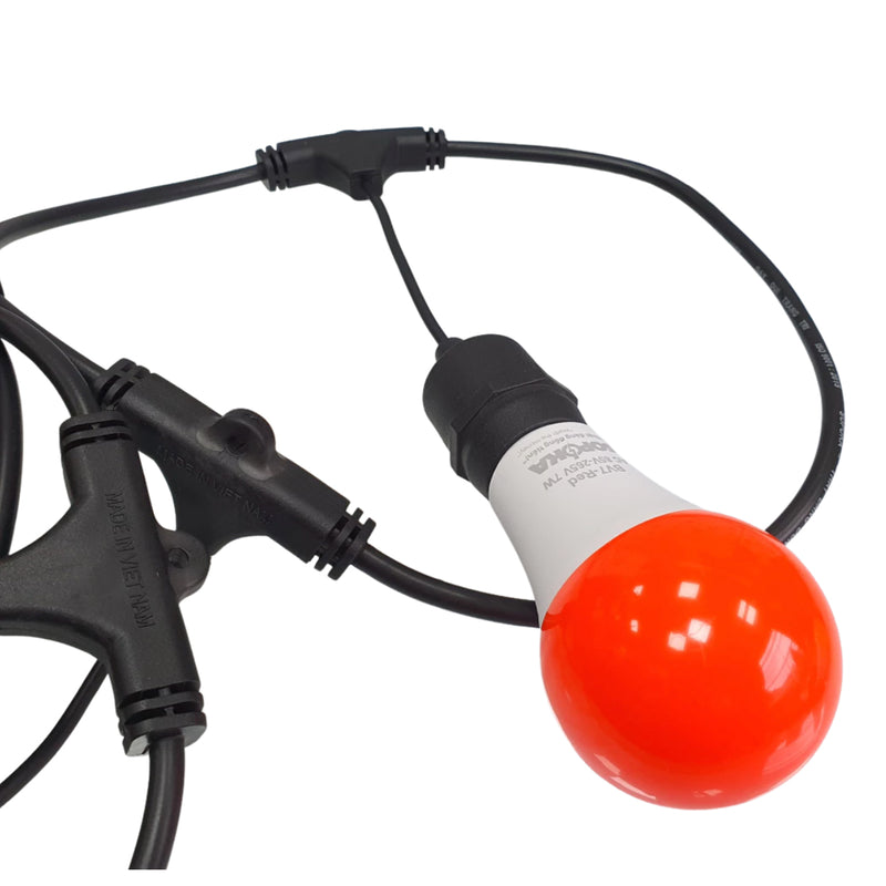 Dây đèn 5m 10 bóng thả SOPOKA đuôi đèn E27, công xuất 1000W