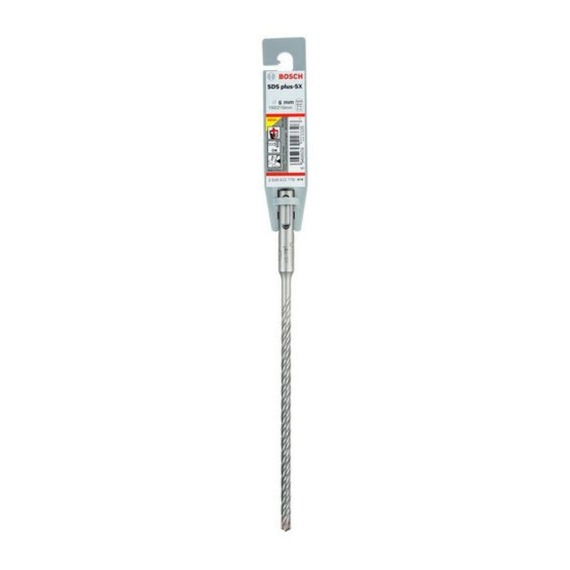 Mũi khoan bê tông 4 cạnh SDS PLUS-5X Bosch, đường kính từ 5mm - 10mm, đuôi gài