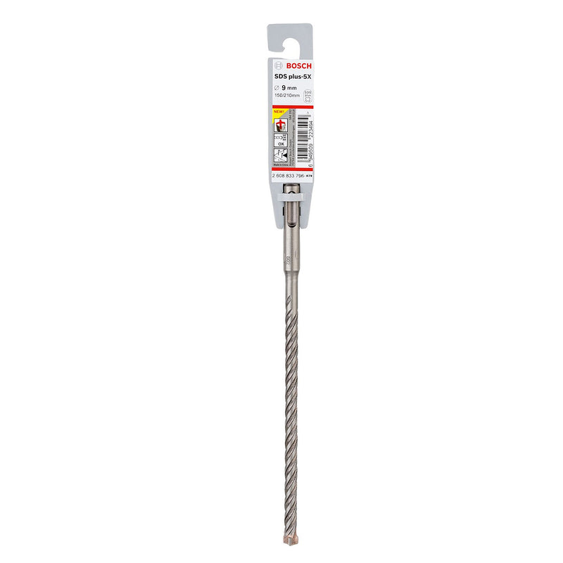 Mũi khoan bê tông 4 cạnh SDS PLUS-5X Bosch, đường kính từ 5mm - 10mm, đuôi gài