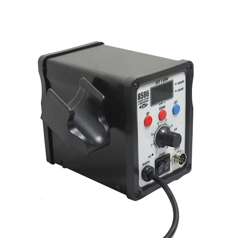 Trạm hàn thiếc và khò khí nóng đa năng - sửa chữa bo mạch điện tử 2-in-1 ATTEN AT-8586, công suất hàn khò 50W/700W, max 480/500°C
