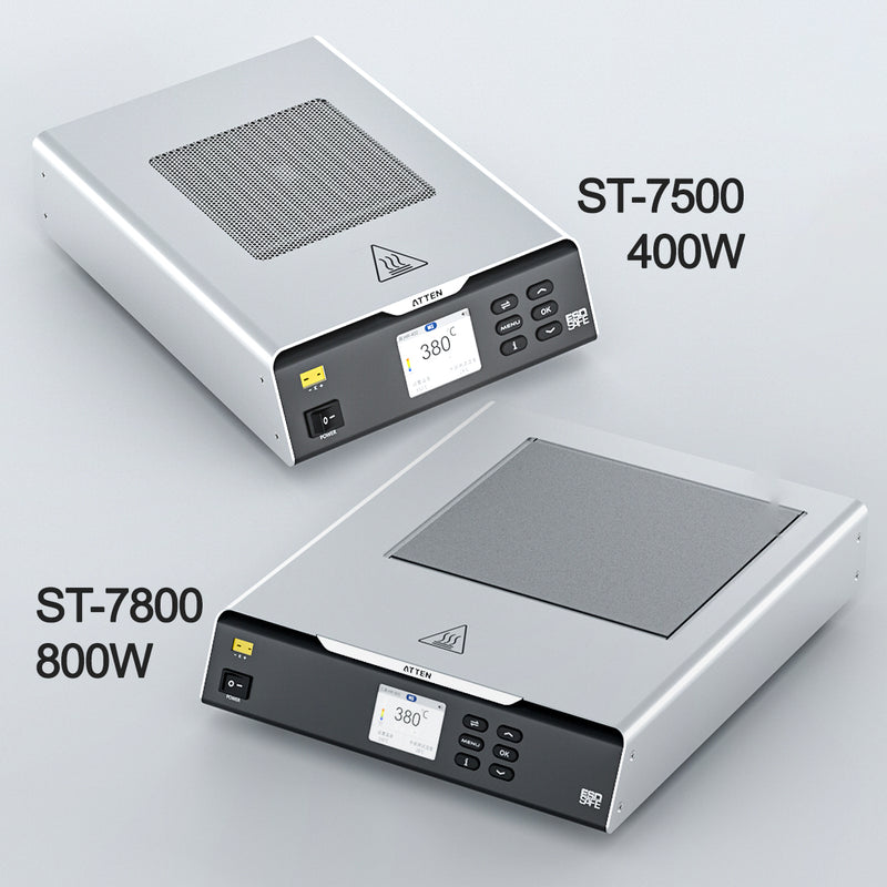 Máy làm nóng bo mạch trước khi hàn  (Preheater) ATTEN ST-7500 / ST-7800 Series, công suất 400W / 800W