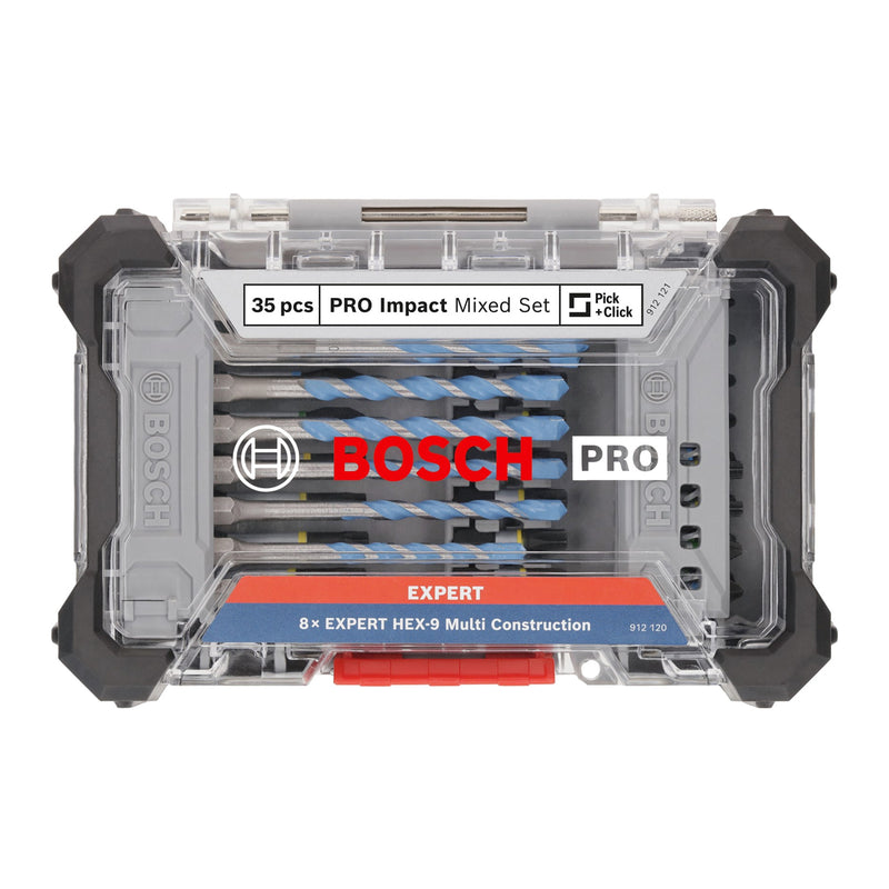 Bộ mũi khoan và đầu vặn vít Pro Impact 35 chi tiết Bosch 2608521U82