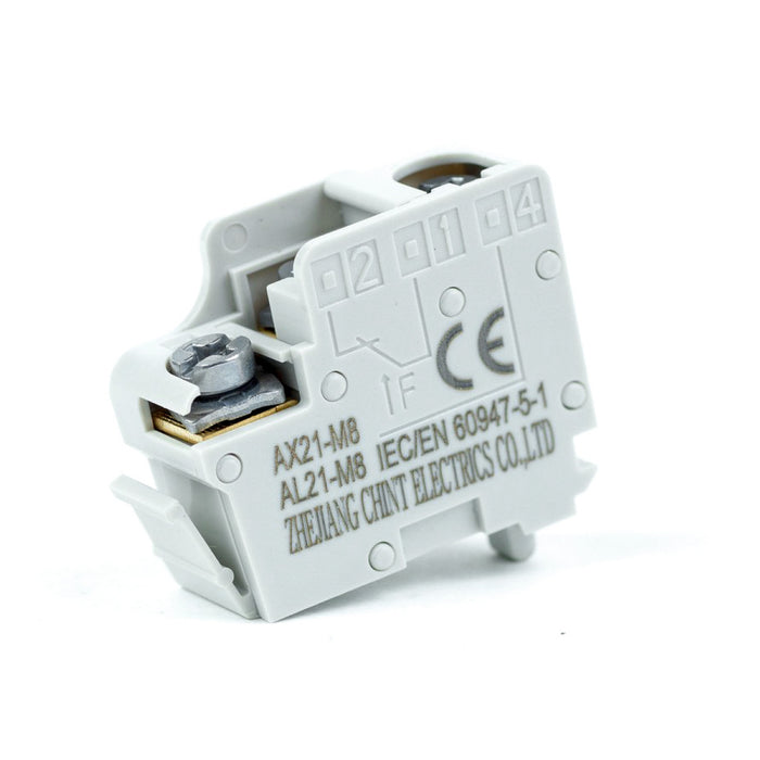 Tiếp điểm phụ Chint AX21-M8 dùng cho MCCB NM8N series. Tiêu chuẩn CE