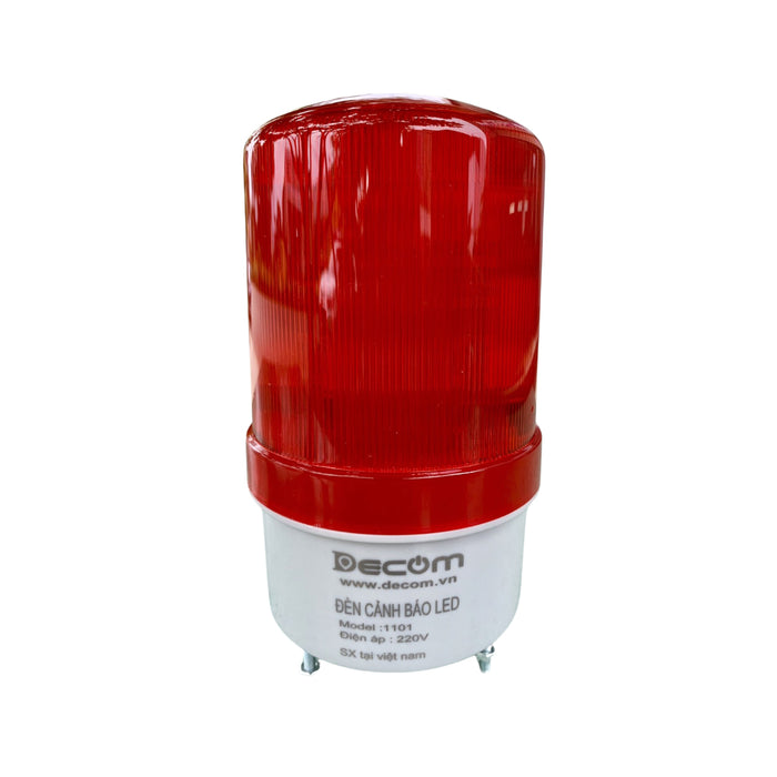 Đèn cảnh báo led xoay Decom không còi và có còi