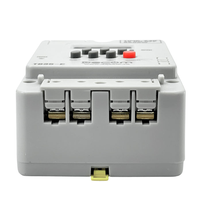 Timer hẹn giờ kỹ thuật số công suất lớn 5000W Decom TB35-E dùng cho đèn đường và mô tơ bơm nước, có 28 chế độ cài đặt On-Off