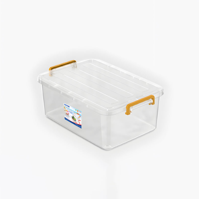 Thùng nhựa trong suốt Duy Tân, hình chữ nhật có nắp gài.