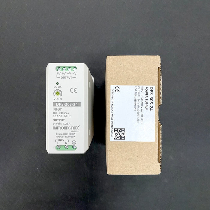 Bộ cấp nguồn DC lắp thanh ray Hanyoung Nux DPS series. Tiêu chuẩn CE