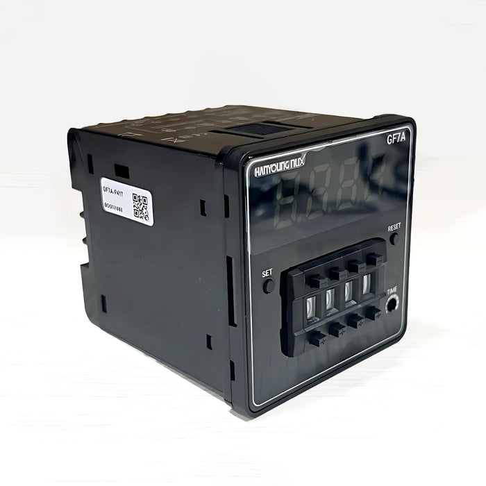 Bộ đếm kết hợp bộ định thời gian Hanyoung Nux GF7A Series, Kích thước 72mm x 72mm.