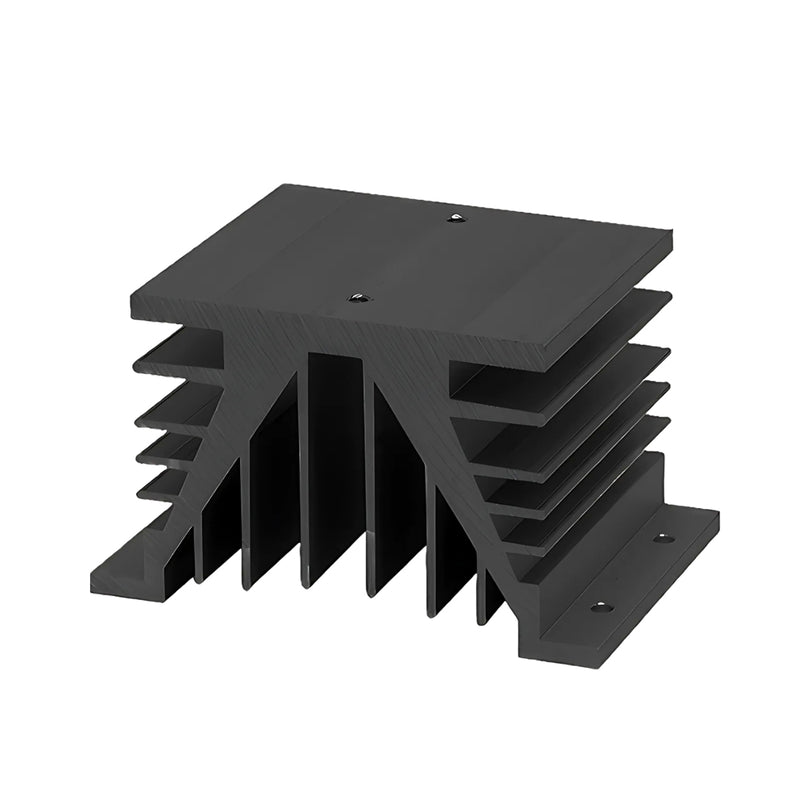 Đế nhôm tản nhiệt lắp thanh ray Hanyoung Nux HSM dùng lắp cho Relay bán dẫn từ 10A ~ 40A. Có lớp mạ chống ăn mòn axit