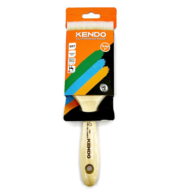 Cọ quét sơn cán gỗ Kendo, kích thước từ 25mm - 101.6mm (1 inch - 4 inch)