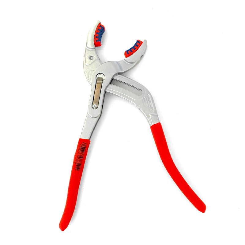 Kìm mỏ quạ, chuyên dùng mở ống Siphone có ngàm nhựa tích hợp KNIPEX 81 13 250 chiều dài 250mm, mạ Chrome, tay cầm bọc nhựa chống trượt