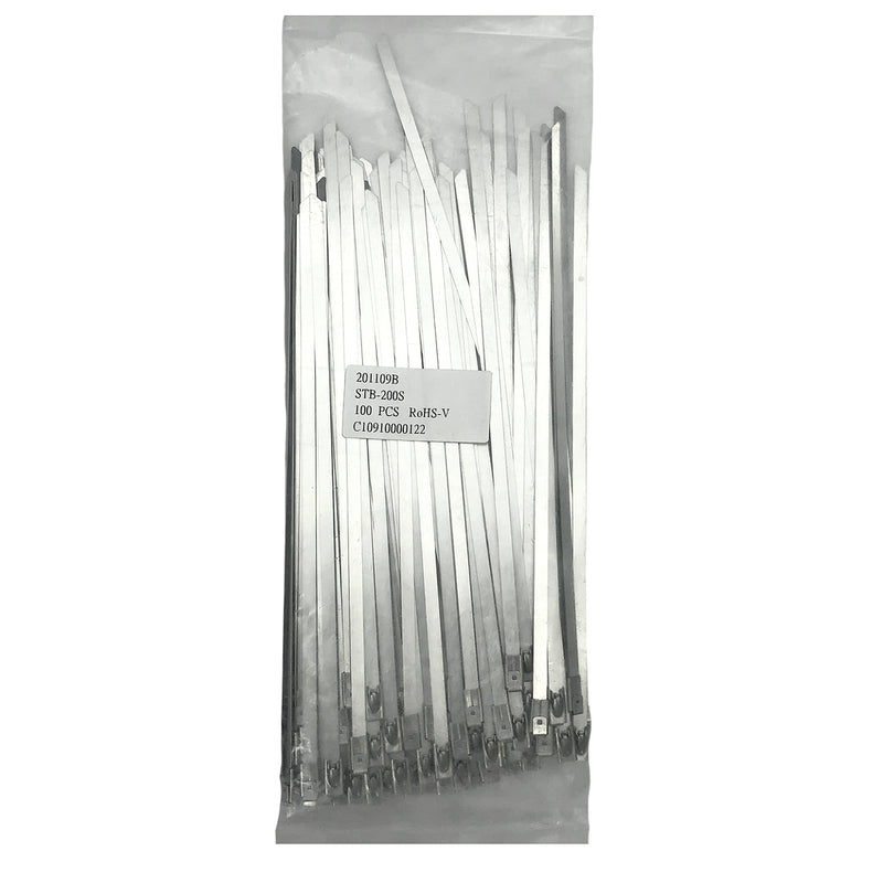 Dây rút Inox 316 KST cao cấp, không bọc nhựa (Uncoated), loại bi gài (Ball-lock), bản size S rộng 4.5mm, dài từ 125mm - 1050mm