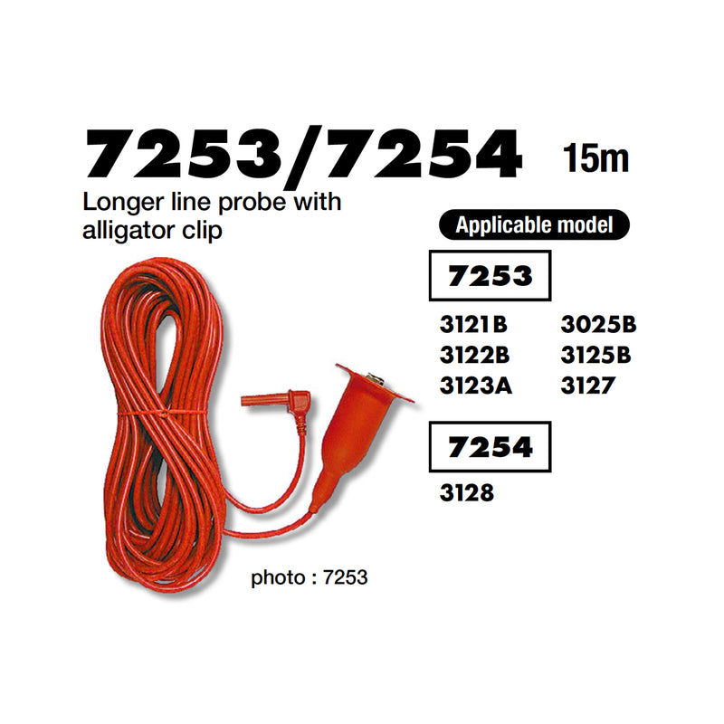 Dây đo có đầu kẹp Kyoritsu 7254 dài 15m