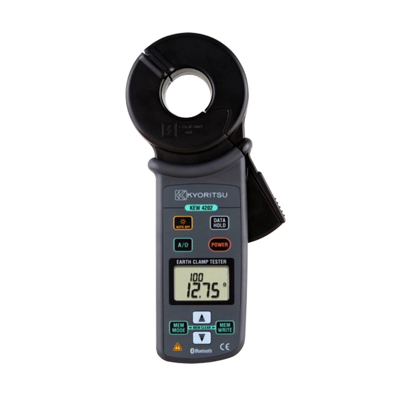 Ampe kìm đo điện trở tiếp địa kỹ thuật số Kyoritsu Kew 4202 True RMS, dãi đo 20Ω - 1500Ω, có kết nối Bluetooth