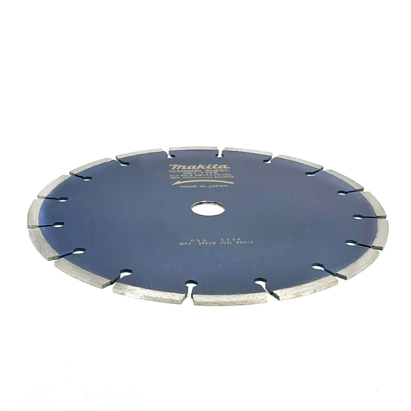 Lưỡi cắt kim cương 230mm kiểu răng phân đoạn Makita A-02216 dùng cho gạch tường, lỗ cốt 22.23mm cắt khô tương thích với máy SG1251 ( Cấp 3 sao )