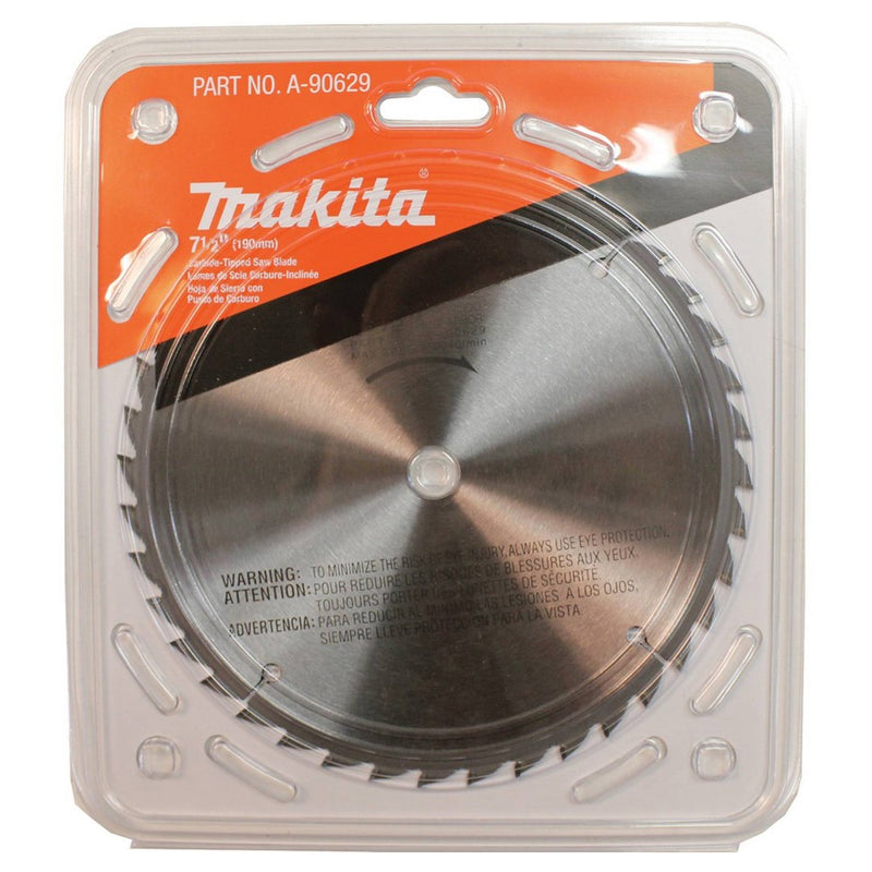 Lưỡi cưa gỗ TCT Makita A-90629 đường kính 190mm, 40 răng kiểu ATAF, lỗ cốt 15,88mm