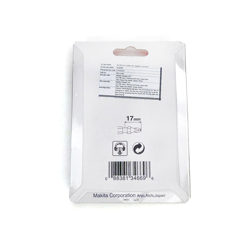 BỘ MŨI VÍT 2 ĐẦU PH2 45MM(10 CÁI/HỘP) MAKITA B-90009