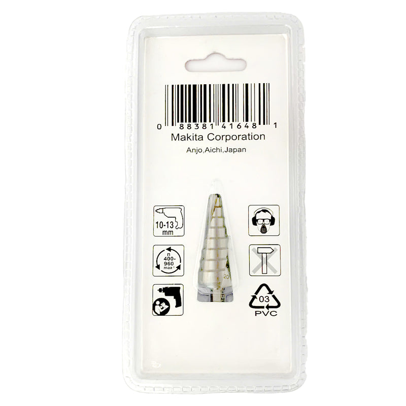 Mũi khoan tháp rãnh xoắn ốc Makita đuôi lục giác 6.35mm (1/4 inch) đường kính từ 4mm-20mm