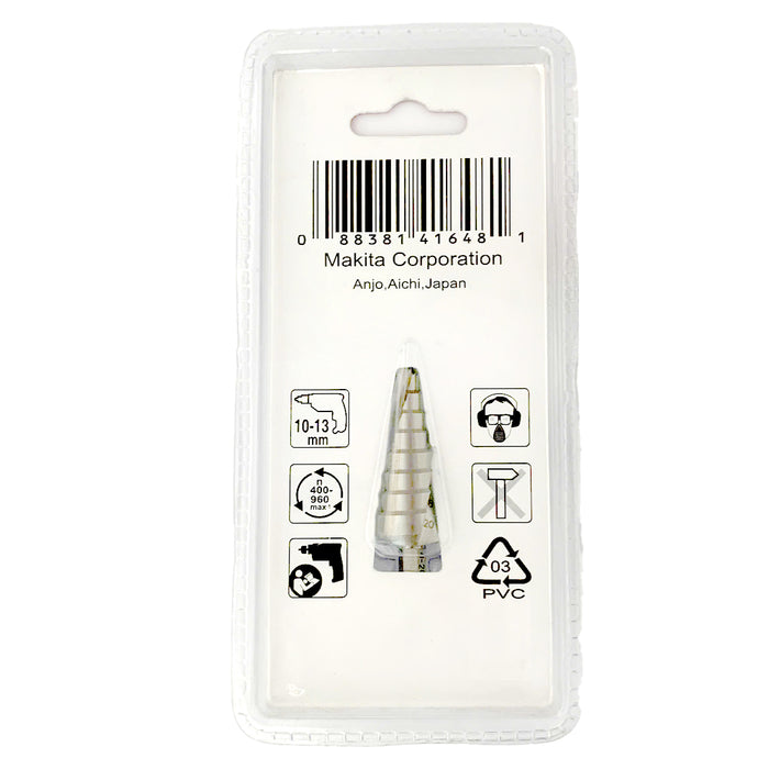 Mũi khoan tháp rãnh xoắn ốc Makita đuôi lục giác 6.35mm (1/4 inch) đường kính từ 4mm-20mm